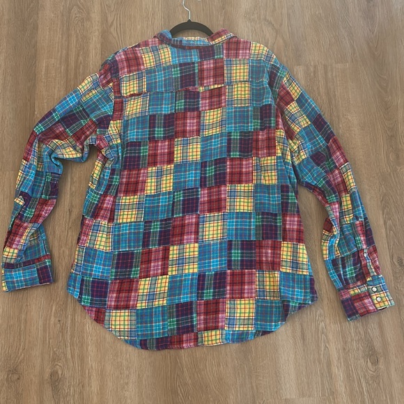 Polo Ralph Lauren men’s madeas patchwork Western long sleeve shirt. Size XL - Picture 8 of 8